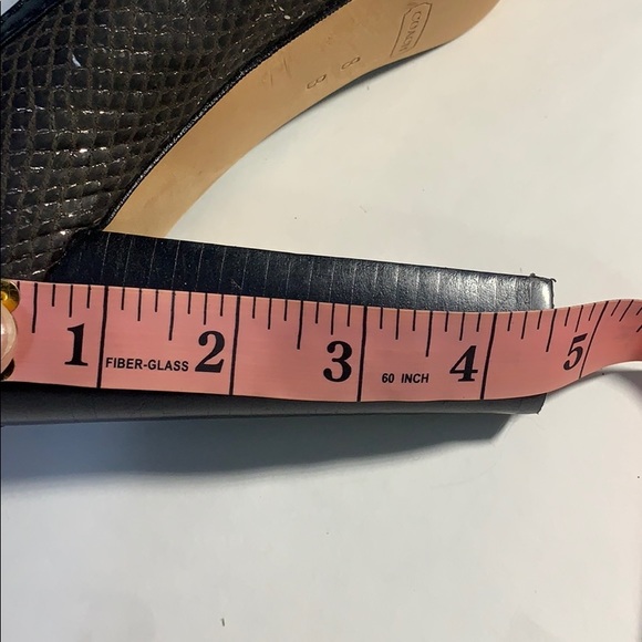 Coach platform heels size 8 M snake skin - Picture 10 of 11